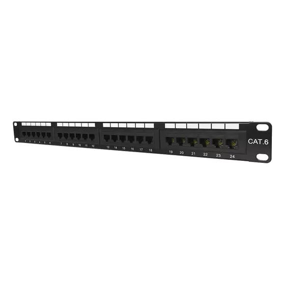Patch Panel Marca Wireplus De 24 Puertos Cat6 Cat6e Cat 6e