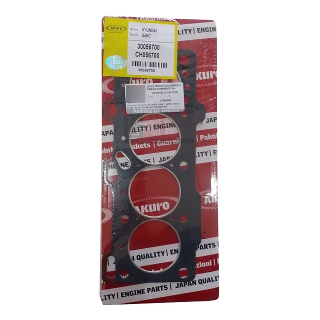 Junta De Tapa De Cilindro Para Hyundai G4hc Atos 1.0 12v