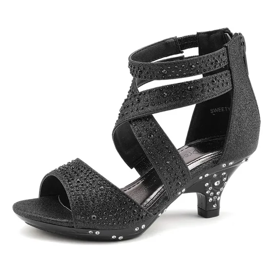 Pares De Ensueño  Sandalias Con Tacon Bajo De Vestir Para B