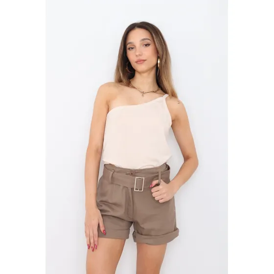 Short De Gabardina Tefi