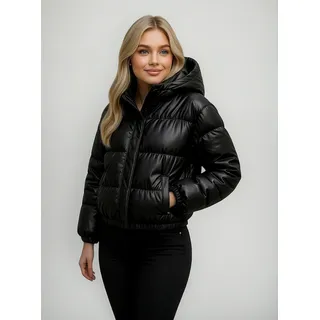 Jaqueta Puffer Feminina Cropped Peluciada Inverno Frio Blusa Jaqueta Puffer Feminina Cropped Peluciada Inverno Frio Blusa