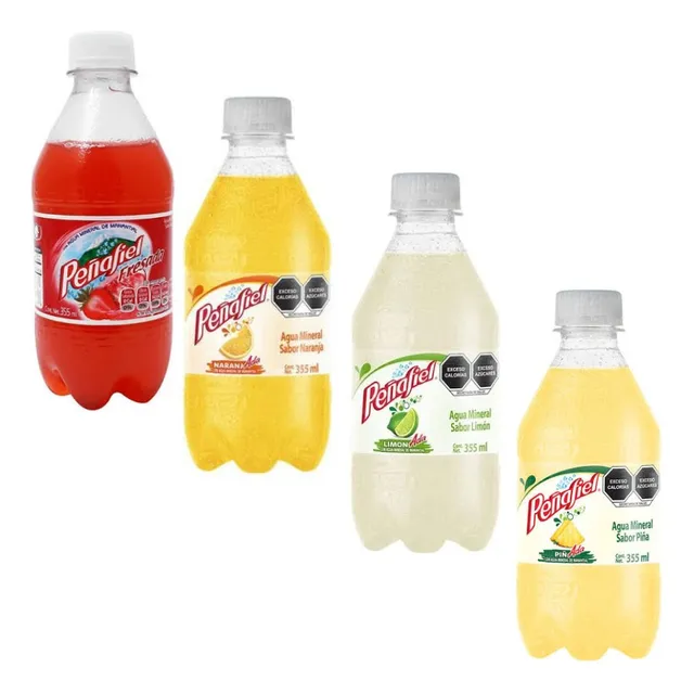 24 Surtidas Peñafiel Adas Naranja Limón Piña Fresa 355ml