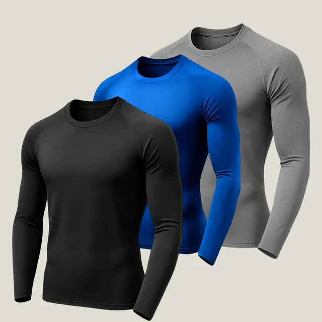 Kit 3 Camisa Proteção Uv  Masculina Segunda Pele Sol