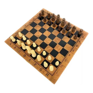 Jogo De Xadrez Dobrável Madeira 23cm Tabuleiro Presente Jogo De Xadrez Dobrável Madeira 23cm Tabuleiro Presente