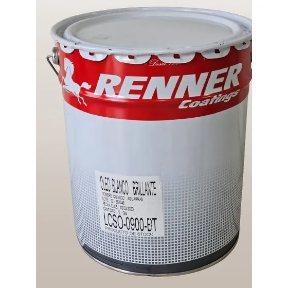 Tineta 5 Gal Oleo Brillante Blanco