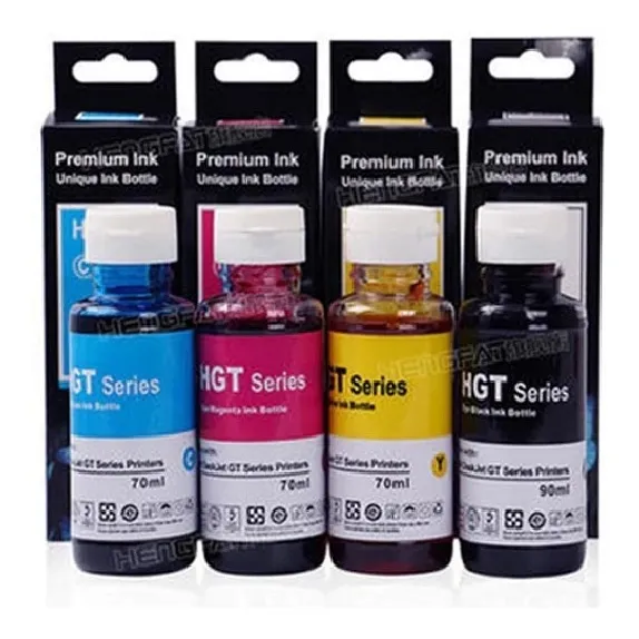 4 Botella Tinta Compatible  Gt51 Gt52 Gt5820 Y 5810