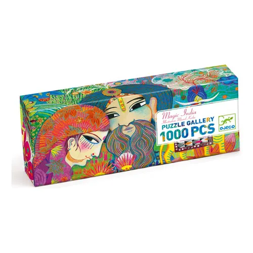 Puzzle India Mágica Djeco 97cm X 33cm 1000 Piezas