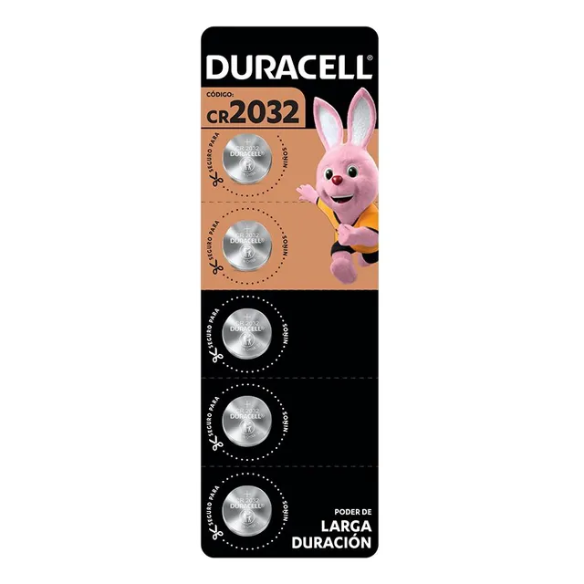 Duracell 2032 pila de botón 5 unidades 3V