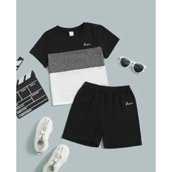 Shein Conjunto Camisa Shord 4y 7y Niños