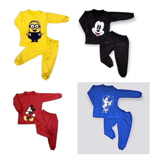 Kit 4 Pijama Infantil Menino Masculino Super Heróis