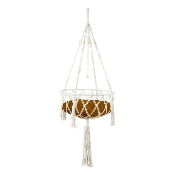Cama Aerea Colgante Elevada Gato Tejida Almohadon Hamaca Ax®