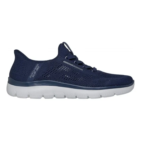 Zapatilla Hombre Summits Perfo Azul Skechers