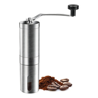 Moedor De Café Manual Moedor De Grãos Moedor De Aço Inoxidável Cor Prateada Moedor De Café Manual Moedor De Grãos Moedor De Aço Inoxidável Cor Prateada