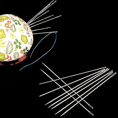 20 Aguja Perla Acero 6.9 In Largo Para Costura Bordado Idad