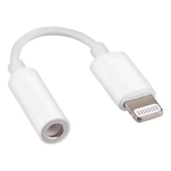 Adaptador Cable Audio iPhone Lightning A Auxiliar 3.5 Mm