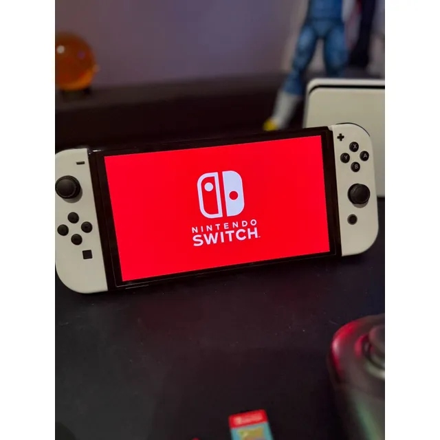 Consola Nintendo Switch Oled Blanco + 10 Juegos Originales Blanco