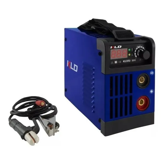 Soldadora Inverter Igbt 200 Amperes Kld Digital Color Azul