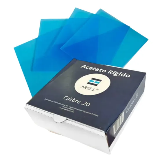 Argel Acetato Rígido Dental Calibre .20 Para Guardas 20 Pzs