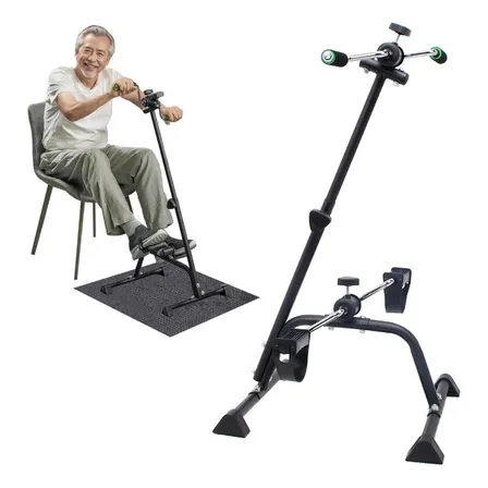 Mini Bike Fisioterapia Portátil Bicicleta Com Apoio De Mãos