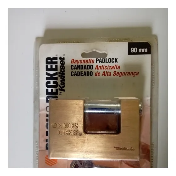 Candado Anticizalla Black & Decker 90 Mm - Nuevo