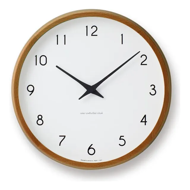 Lemno Pc10-24w Bw Reloj Pared Radio Analogica Campaña Tela
