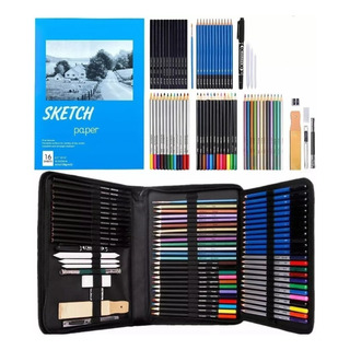 Kit De Lápices De Dibujo Y Boceto Con Accesorios 71 Piezas Kit De Lápices De Dibujo Y Boceto Con Accesorios 71 Piezas