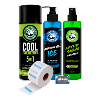 Kit Barber Coolcare Gelafeitar Cuellero Navajas Aftershave Kit Barber Coolcare Gelafeitar Cuellero Navajas Aftershave