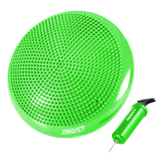 Disco Equilibrio Balance 34cm Bosu Propiocepcion con Inflador Color Verde