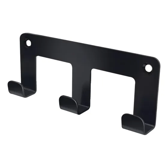 Perchero Triple Negro Slim Black Fundicion Pacifico Fp