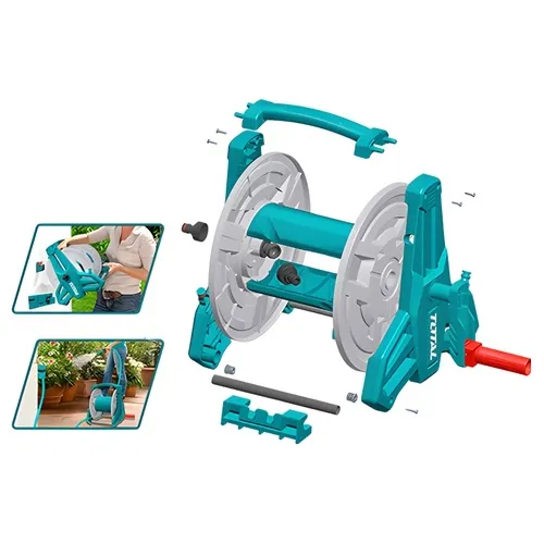 Soporte Carrete Porta Manguera 1/2'' Hasta 40mt Total