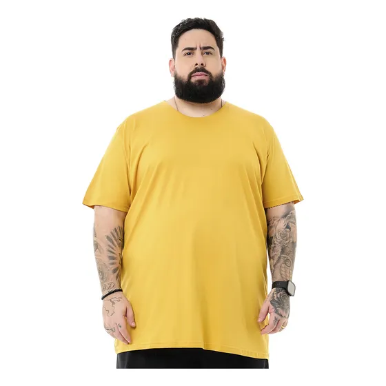 Camiseta Classic Basic Mostarda Knulu