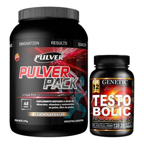 Súper Crecimiento Prohormonal Pulver Pack Testobolic Genetic