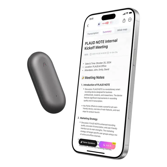 Grabadora Plaud Notepin 64gb Ia, Transcripción Audio