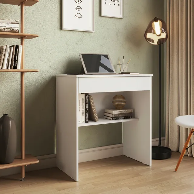 Escrivaninha Escritorio Infantil Gamer Compacta Com Gaveta