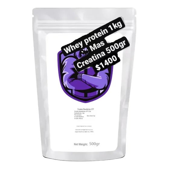 Creatinas Atp Monohidratada 500gr + 1kg Whey Protein 