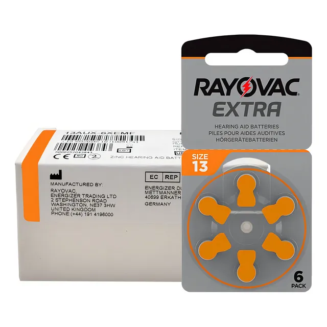 60 Pilas 13 Rayovac Auditiva Extra Advanced