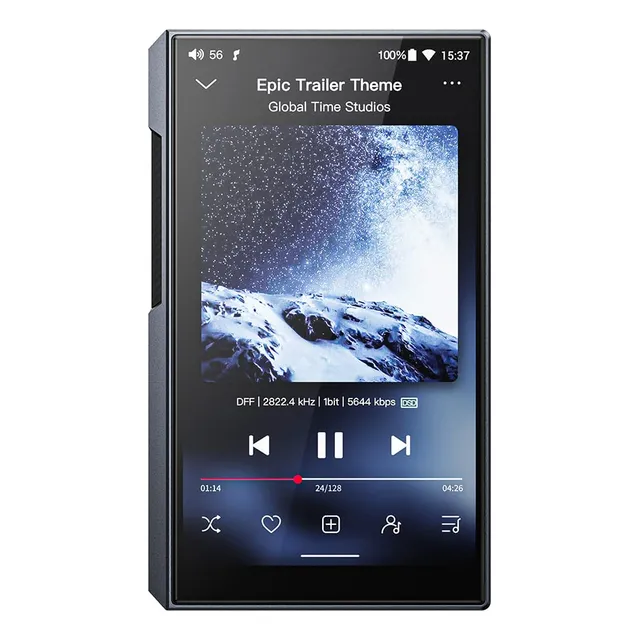 Fiio M11s - Reproductor De Música Mp3 De Alta Resolución Con Doble Es9038q2m, Android 10 Snapdragon 660, 5 Pulgadas, Dsd/mqa, Apple Music/tidal/amazon Music 4.4 Mm, 2.5 Mm, 3.5 Mm, 4.4 Mm (titanio)