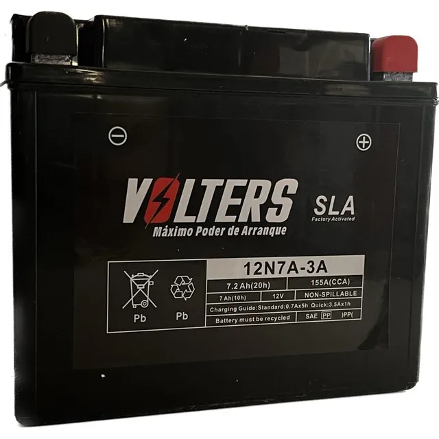 Batería Moto Volters 12n7a-3a 12v 7ah