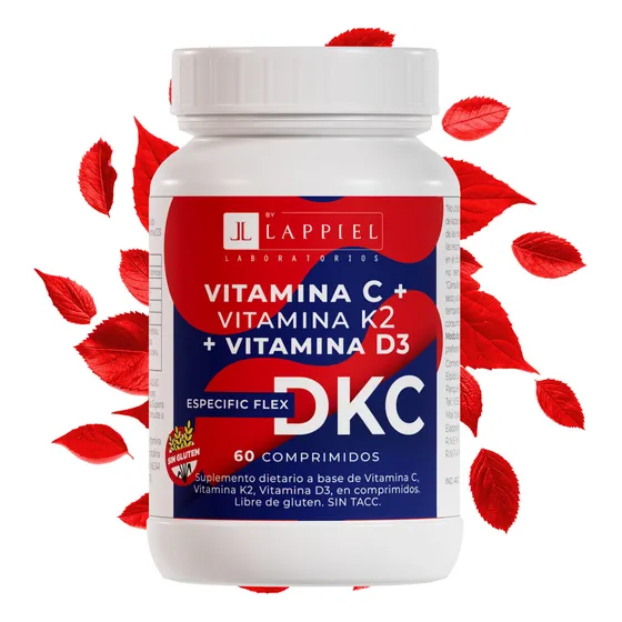 Vitamina K + D3 + C | 60 Comprimidos Pastillas | Dkc Lappiel | 30 Días | Complejo Vitaminico, Aumenta tus Defensas Reforzá Sistema Inmunológico!