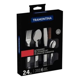 Faqueiro Inox 24 Peças Malibu Faqueiro Inox 24 Peças Malibu