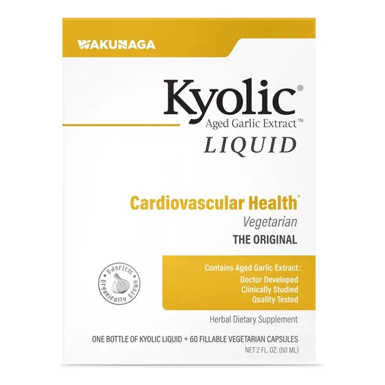 Líquido De Ajo Envejecido Kyolic 60 Ml + 60 Cápsulas
