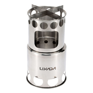 Fogão A Lenha Portátil De Aço Inoxidável Lixado Leve Fogão A Lenha Portátil De Aço Inoxidável Lixado Leve
