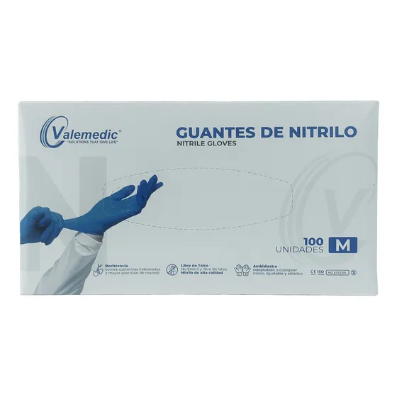 Guantes Nitrilo Talla M Valemedic
