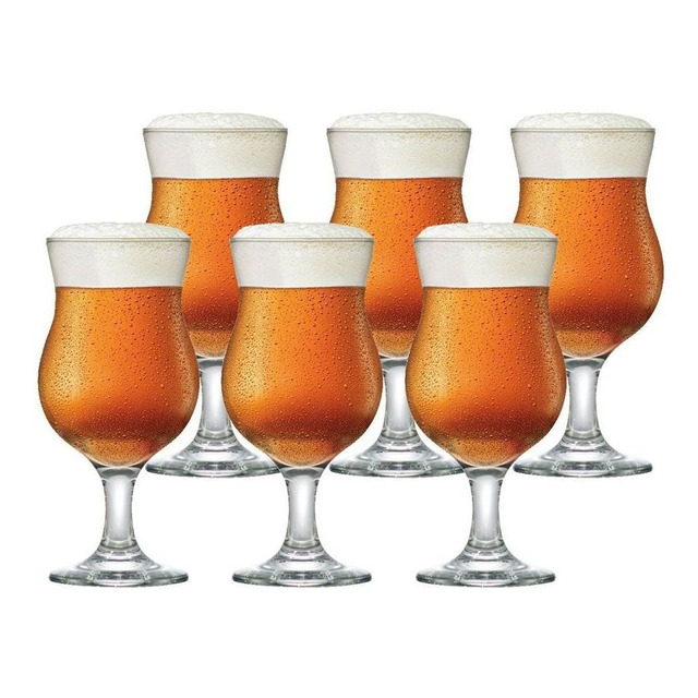 Jogo De Taça Panama Para Cerveja 6 Pcs, 400ml - Ruvolo Jogo De Taça Panama Para Cerveja 6 Pcs, 400ml - Ruvolo