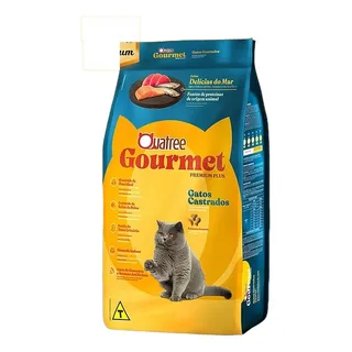 Quatree Premium Ração Gatos Castrados Delicias Do Mar Gourmet 10.1kg Quatree Premium Ração Gatos Castrados Delicias Do Mar Gourmet 10.1kg