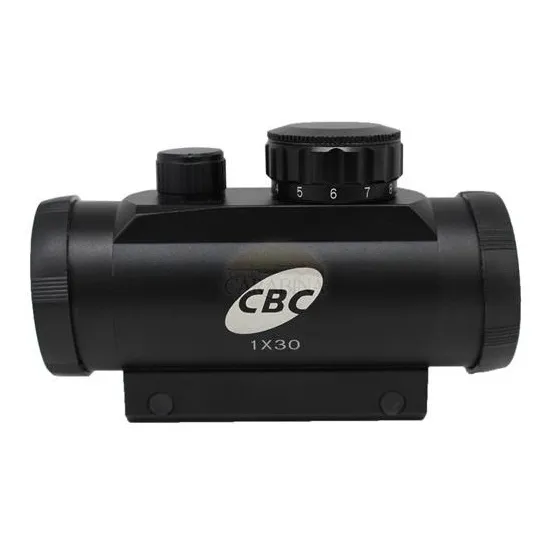 2- Red Dot Cbc 1x30 Ponto Vermelho Trilho 11mm