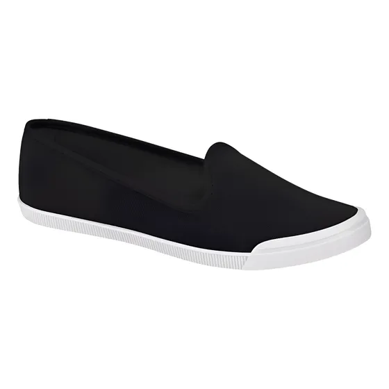 Sapatilha Moleca Preta De Pano Promoção Sl57