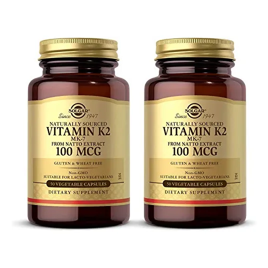 Suplemento Solgar De Vitamina K2 Natural (mk-7) 100 Mcg 50 C