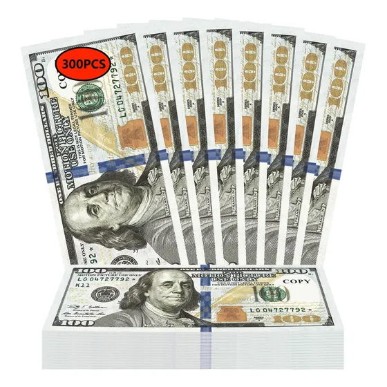 Billetes De Dólar Para Juegos 300 Piezas