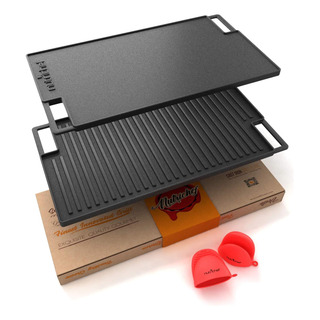 Plancha De Hierro Fundido Nutrichef, Antiadherente, 18'' Plancha De Hierro Fundido Nutrichef, Antiadherente, 18''